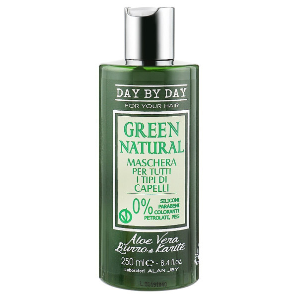 Маска для всіх типів волосся з алое вера і олією каріте Alan Jey Green Natural Hair Mask 250 мл