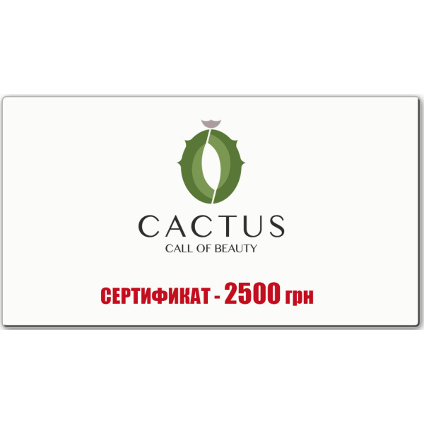 Подарунковий сертифікат 2500 грн
