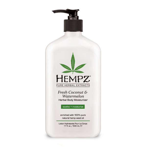 Рослинний освіжаючий лосьйон для тіла Кокос і Кавун Hempz Fresh Coconut & Watermelon Herbal Body Moisturizer 500 мл