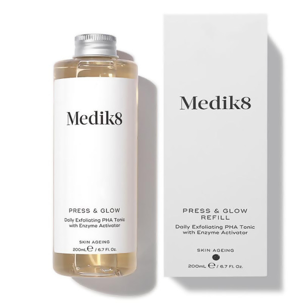 Щоденний тонік для обличчя Medik8 Press and Glow Refill Daily Exfoliating PHA Tonic 200 мл
