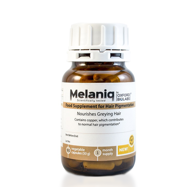 Молекулярний комплекс проти посивіння волосся Oxford Biolabs Melaniq Food Supplement for Hair Pigmentation 90 шт