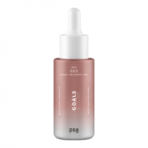 Антиоксидантна нічна сироватка для обличчя PSA Goals Multi Acids and Probiotics Perfecting Night Serum 30 мл