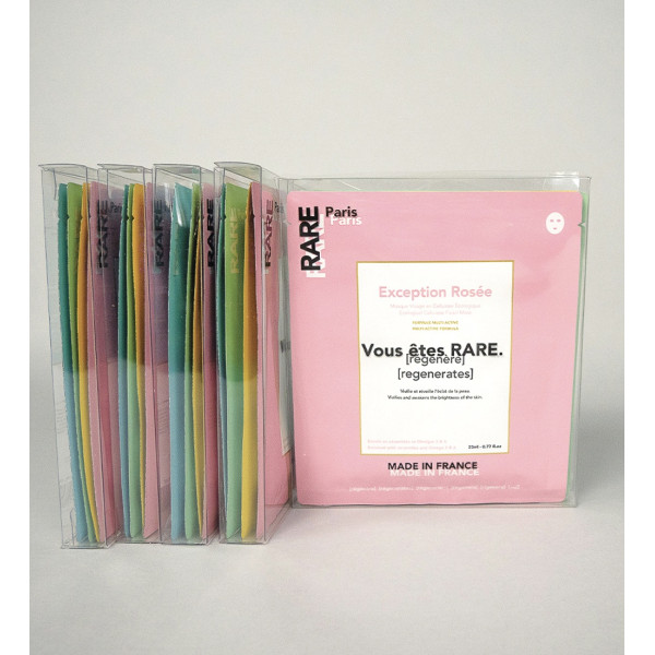 Набір масок для обличчя у прозорому боксі Box of 4 Face Mask 4 шт