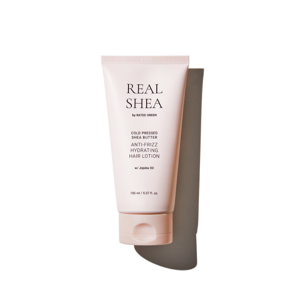 Зволожуючий лосьйон для волосс з маслом ши Rated Green Real Shea Cold Pressed Shea Butter Anti-frizz Hydrating Hair Lotion 150 мл