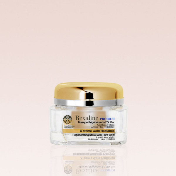 Омолоджуюча маска для обличчя з частинками золота Rexaline Premium Line-Killer X-treme Gold Radiance 50 мл