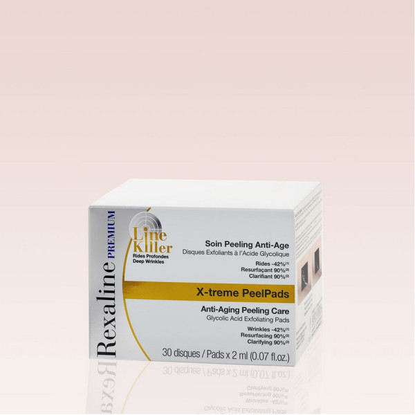 Антивіковий пілінг для обличчя Rexaline Premium Line-Killer X-treme Peel Pads 30 шт