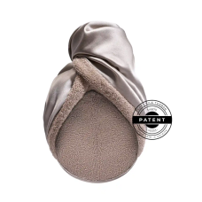Запатентований  рушник-тюрбан для волосся MON MOU® SOFT SILK TURBAN taupe