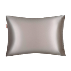 Наволочка з натурального шовку та сатину Mon Mou SOFT SILK PILLOWCASE (сіро-коричнева)