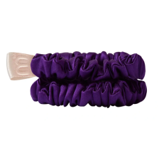Набір із 2 тонких міні-резинок для волосся MON MOU® SILK SLIM SCRUNCHIE (фіолетова) 2 шт