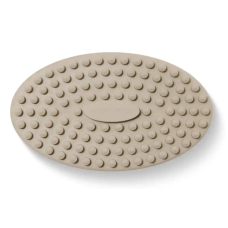 Силіконова щіточка для очищення тіла з масажним ефектом MON MOU SOFT BODY BRUSH (сіро-коричнена)